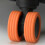 8PCS Silicone Luggage Wheel Covers Orange 8