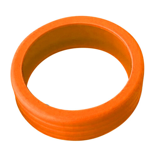 8PCS Silicone Luggage Wheel Covers Orange 1