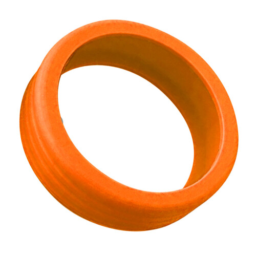 8PCS Silicone Luggage Wheel Covers Orange 2