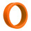 8PCS Silicone Luggage Wheel Covers Orange 13
