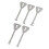 5PCS Compact Master Key Set Stainless Steel Rust-Proof Design for Durability 16
