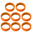 8PCS Silicone Luggage Wheel Covers Orange 11