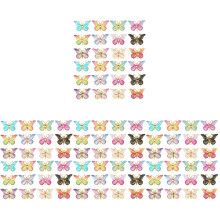 96Stk Schmetterlings Pinnnadeln Acryl Metall Fixieren