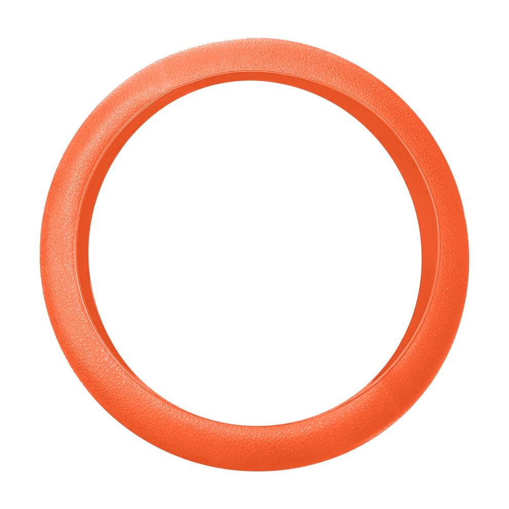 Silicone Steering Wheel Cover Â Non-Slip, Wear-Resistant, Universal, Four Seasons, Compatible With Most Cars Orange 974856439447