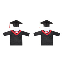 2Stk Kindergraduiertenrobe , Strapazierfähig Waschbar