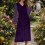 Abito da donna con scollo a V in misto chiffon e velluto. 8