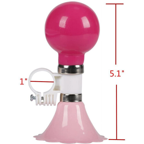 Kinderfahrradhupe, Kinderfahrradklingel für Mädchen oder Jungen (Rosa) 1