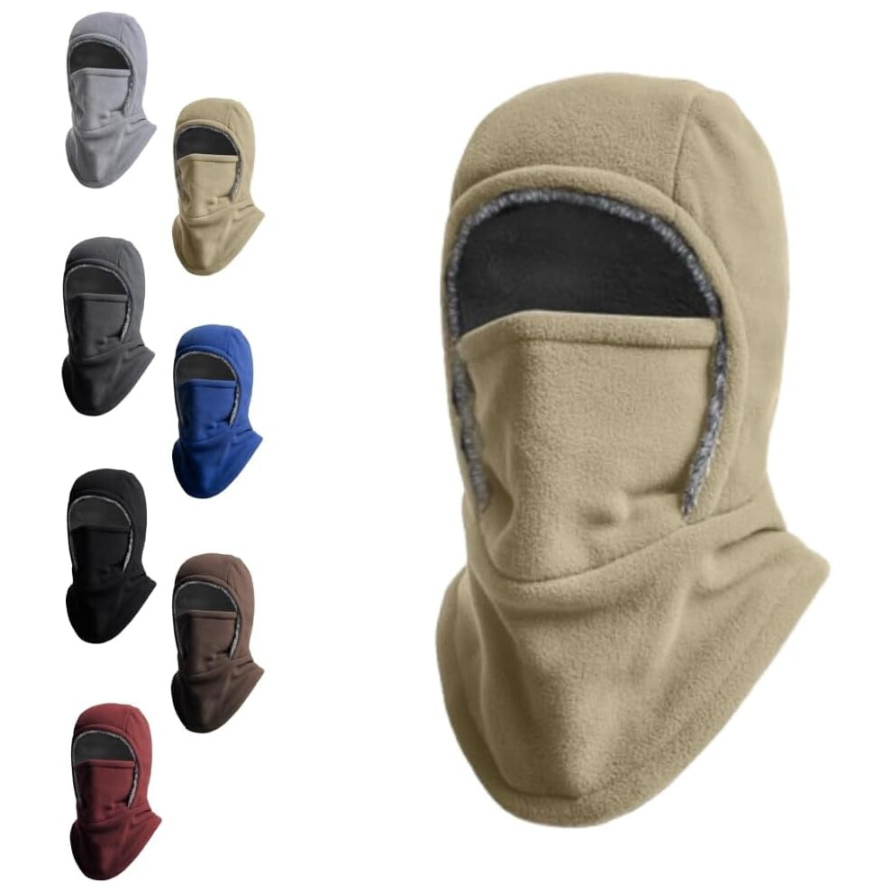 Winter Warmth 2-In-1 Hat Face Mask, Unisex Windproof Warm Balaclava For Outdoor Winter Activities With Cold Weather Face Protection 974856441020
