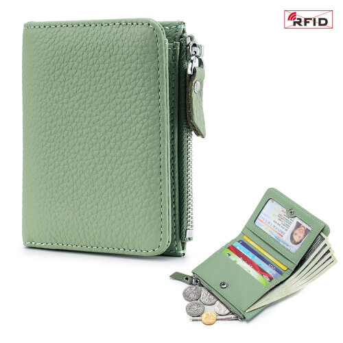 Genuine Leather Wallet for Men and Women with RFID