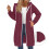 Damen-Kapuzenpullover, einfarbig, langärmelig, biegsam 4