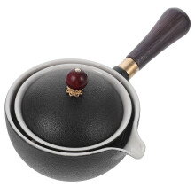 Bouilloire avec infuseur (1 pièce) noire pour adultes, 17 x 11 x 5,5 cm