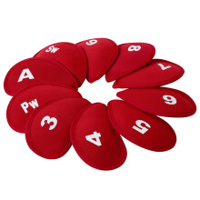 10Pcs Golfs Headcover Protective Cover Protective Golfs Iron Head Cover Soft Golfs Club Head Cover Putter Protector