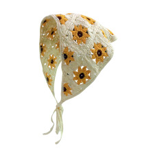 Bandanas Gruaige Cróiseáilte Bláthanna Scairf Ceann, Crúca Cróiseáilte Láimhe Bláthanna Scairf Triantánach Folaithe Amach Ceangailte Milis