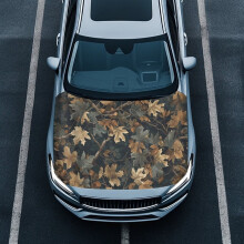 Heat-Resistant Auto Hood Cover for Trucks, Cars, SUVs, Vans – Compatible with Dead Branches & Leaves Design