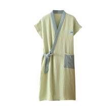Lightweight Cotton Gauze Bathrobe for Women & Men, Loose Loungewear Nightgown – Compatible with Spring/Fall