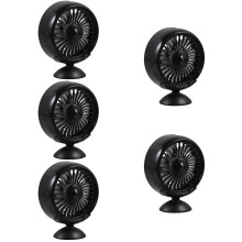 5Stk USB Auto Ventilator Tragbar Schwarz Fahrzeug Lüfter Für Sommer