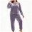 Women's Plus Size Flannel Pajama Set Long Sleeve Pants 4