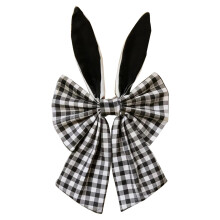 16 Inch Easter Wreath Bow Rustic Easter Bows for Wreaths Spring Holiday Fabric Decorative Bow for Tree Topper Front Door Wall Window Home Diy Crafts