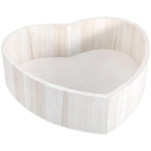 HOMEMAXS Baby Photoshoot Basket Heart Posing Prop Welcome Essentials for White