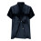 Women's Solid Blazer with Notched Lapel Short Sleeve 7