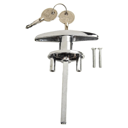 Garage Door Lock T Handle w/2 Keys - Replacement 1