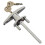 Garage Door Lock T Handle w/2 Keys - Replacement 3