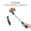 Τρίποδο Selfie Stick μαύρο, 5 τμημάτων, επεκτάσιμο με τηλεχειριστήριο 4