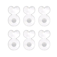 FEAMOS Lot de 6 rehausseurs de boucles d'oreilles en acrylique, pour lobes et boucles d'oreilles lourdes.