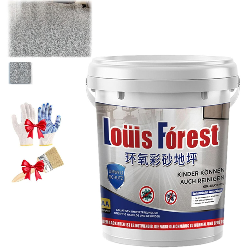 High-Gloss Marble Epoxy Floor Coating, Waterproof & Quick-Dry Anti-Slip, Compatible With Louis Forest 974856440207