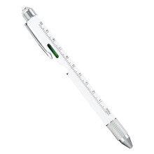 9-in-1 Multitool Pen with LED, Stylus, Screwdrivers, Ruler, Bottle Opener | Heavy-Duty Metal | Compact Portable | Gift for Men & Adults | White