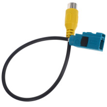 HOMEMAXS Schwarzes Rückfahrkamera-Adapterkabel für Audioumwandlung und Autonavigation aus robustem PVC-Material