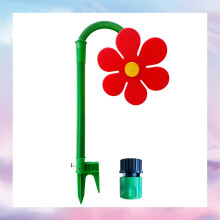 Aspersor Crazy Daisy - Aspersor de Jardim - Base Robusta, Acessórios para Jardim - Mede 107 cm de comprimento