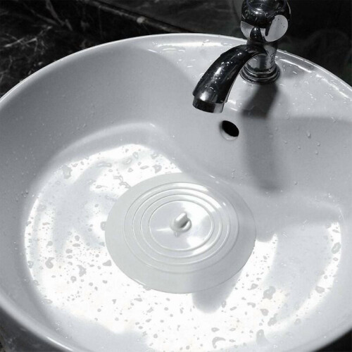 White Rubber Bath Tub Drain Tub 2