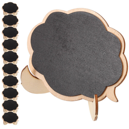 40Pièces Mini Tableau Noir Bois Petit Format Pour Usage 1