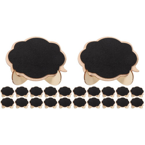 40Pièces Mini Tableau Noir Bois Petit Format Pour Usage 2