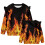 Mädchen-Pullover-Hoodie mit Rüschen an den Schultern, Größe 7-8 Jahre 5