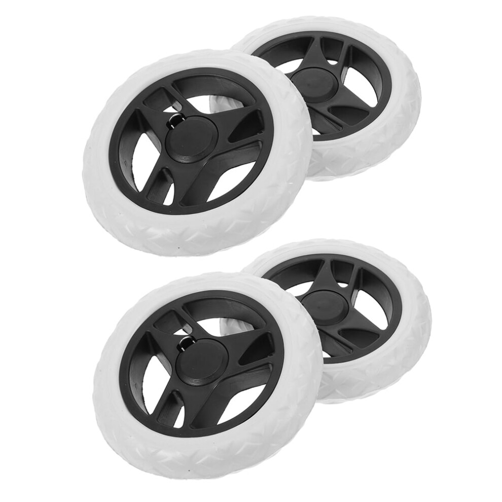 4Pcs Shopping Cart Wheel Accessories Replacement for Multicolor Plastic Trolleys