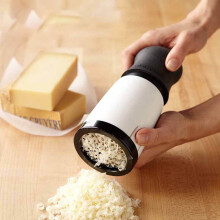 Heavy-Duty Rotary Cheese Grater Handheld Kitchen Tool for Parmesan Cheddar Butter Ginger Shredder Home Cooking Cutter(As Show)