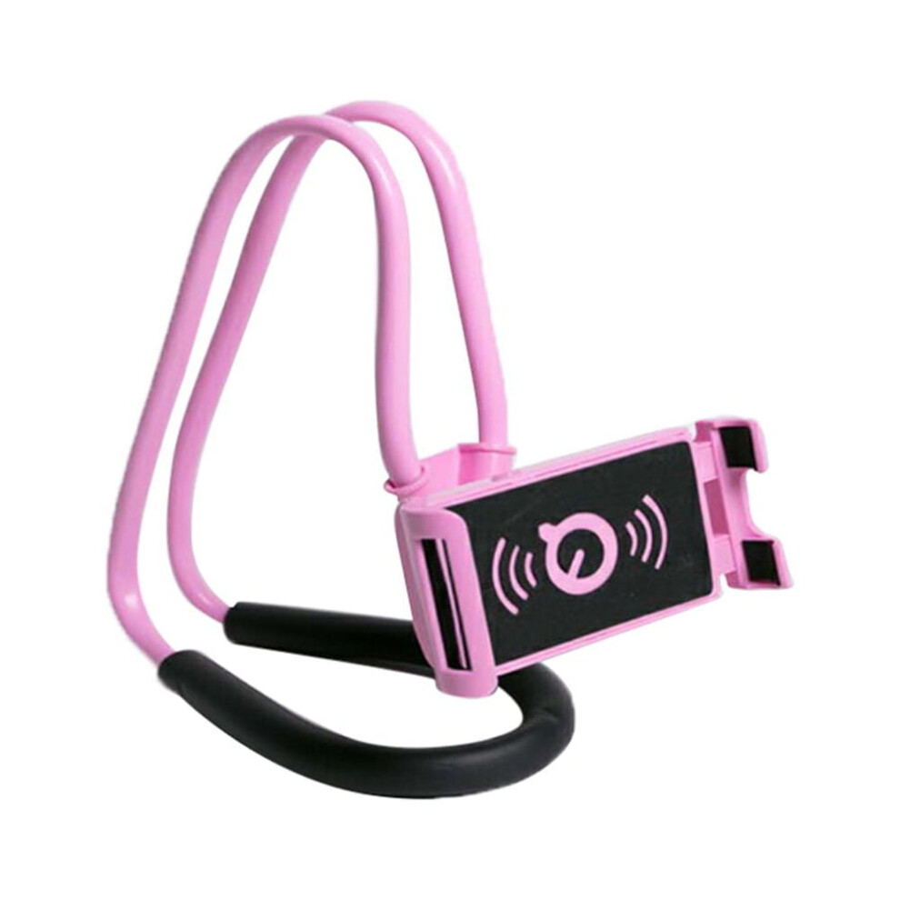 360 Degree Rotation Hanging Neck Phone Tablet Holder Bracket Stand Light 9165521860494