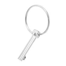 Heavy Duty Lynch Pin with Ring Round Linch Pins Lock Clips Silver