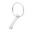 Heavy Duty Lynch Pin with Ring Round Linch Pins Lock Clips Silver 1