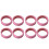 8er-Set Silikon-Radkappen Rosa - Geräuschabsorbierend 2