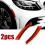 Reflecterende autostickers, accessoires, autodecals, epoxy + koolstofvezel, rood 1