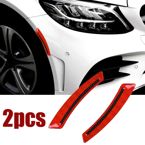 Reflecterende autostickers, accessoires, autodecals, epoxy + koolstofvezel, rood