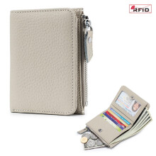 Genuine Leather Wallet for Men and Women with RFID