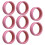 8er-Set Silikon-Radkappen Rosa - Geräuschabsorbierend 9