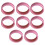 8er-Set Silikon-Radkappen Rosa - Geräuschabsorbierend 10