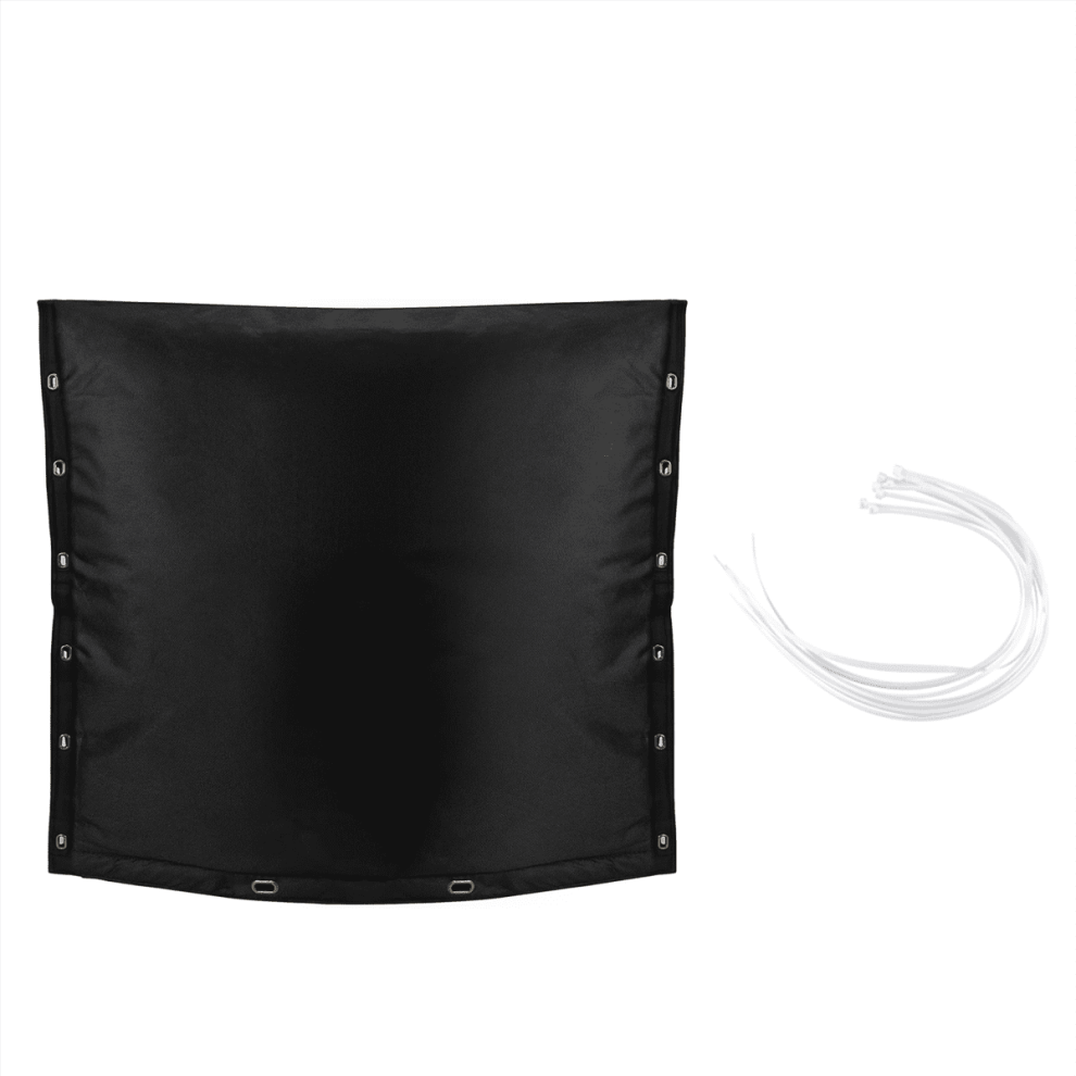 Backflow Preventer Cover Insulated For Pipes With Aluminum Foil, Backflow Insulation Cover With Cable Ties Black 9165521860555