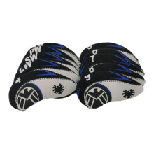 10 housses de protection universelles en néoprène pour clubs de golf (fers) - Blanches, 13 x 5 x 1 cm