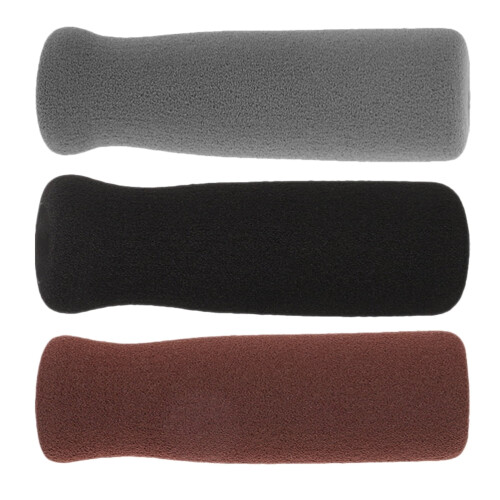 Crutch Handle Grip Replacement Black Foam 3 Pcs 2